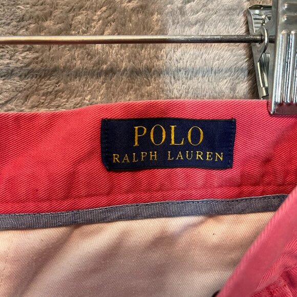 Polo Ralph Lauren Men Classic Preppy Coral Mid Rise Flat Front Chino Short 33* - Picture 5 of 10